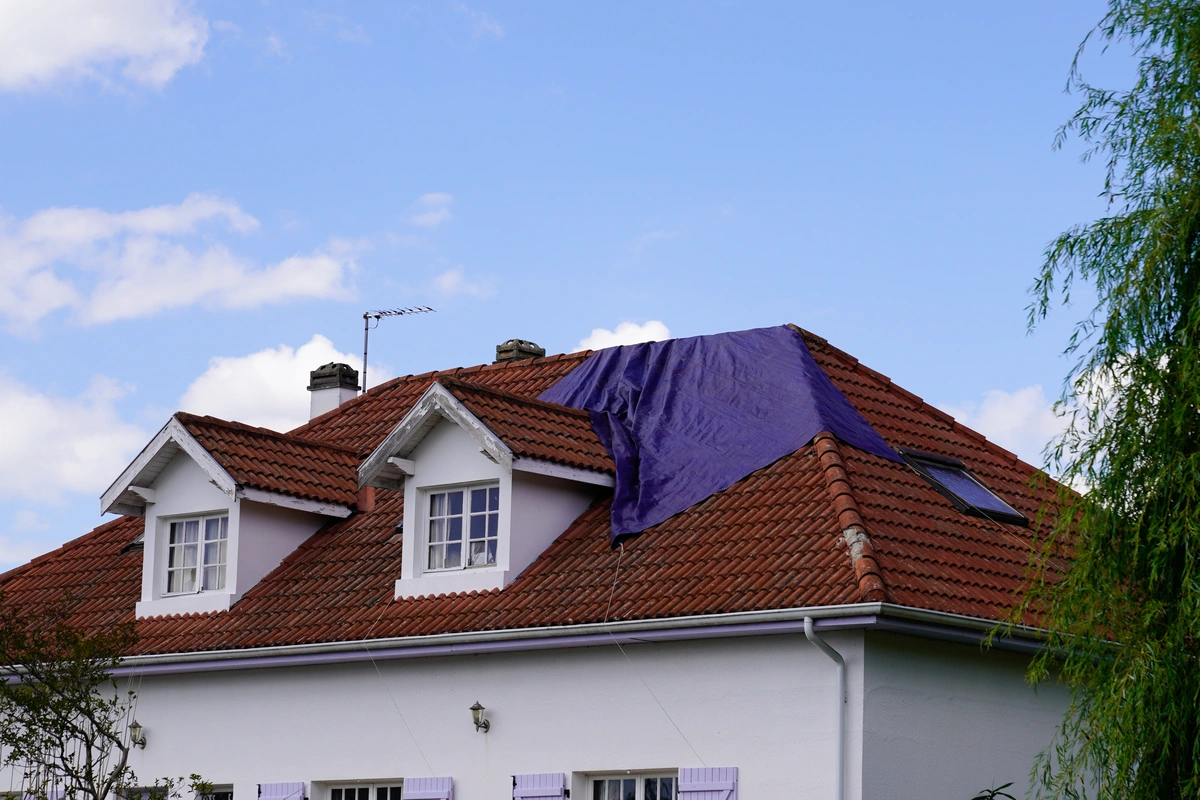 blue tarp temporary repairs