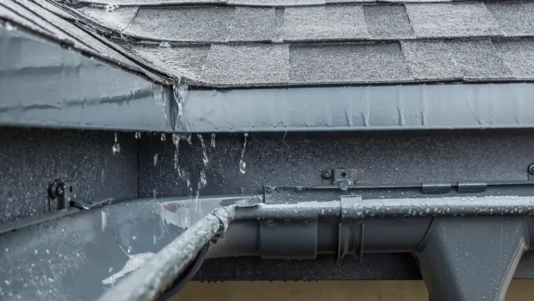 water leaking from a roof