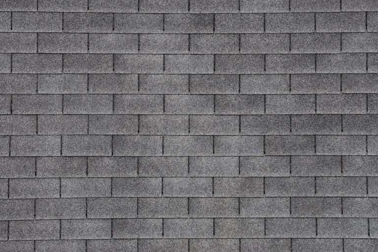 3 tab shingles-close up gray shingles